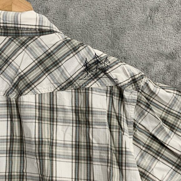 Patagonia Three Trees Shirt Men Medium Short Sleeve Button Up Plaid Pocket - Picture 11 of 11